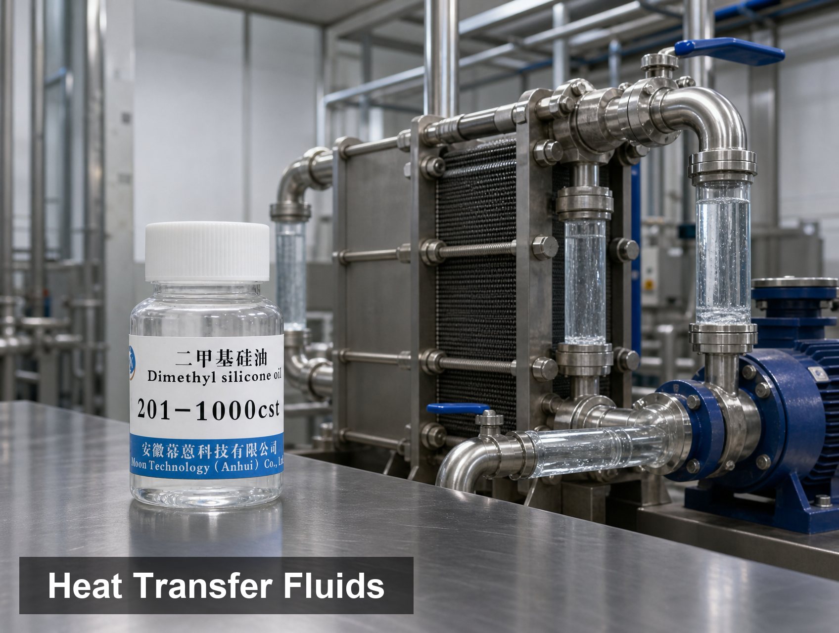 Dimethyl Silicone Oil heat transfer fluid application